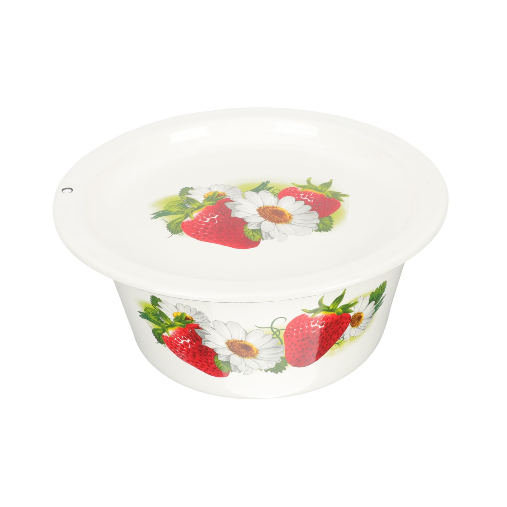 Lard Storage Bowl with Cover Thick Enamel Container for Food Storage Capacity for Mixing Serving and Storing Lard Kitchen Gadget for Home Chefs