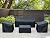 Baner Garden Patio Furniture Covers,Outdoor Furniture Cover Waterproof,Patio Furniture Set Covers for 4 Piece Outdoor Conversation Set,Patio Covers Set-XX-Large (Black)