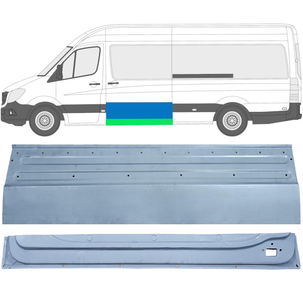 Reparaturblech Schiebetür für Mercedes Sprinter 2006-2018 / Links/Satz