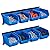 Wallmaster 8-Bin Storage Bins Garage Rack System 2-Tier Orange Tool Organizers Cube Baskets Wall Mount Organizations (Blue)