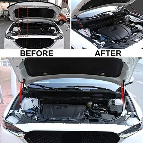 Miniatura 2 de Compatible con Mazda CX-5 CX5 KF 2017 2018 2019 2020 Barra hidráulica capó capó soporte de elevación cubierta del motor de gas hidráulico puntales