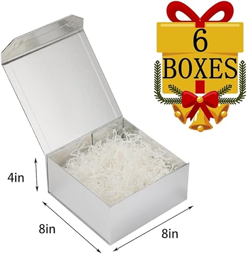 Vista 176 de 5 cajas de regalo de color oro rosa de 9.5 x 7 x 4 pulgadas con tapas para regalos, caja de regalo magnética, pequeñas cajas de regalo