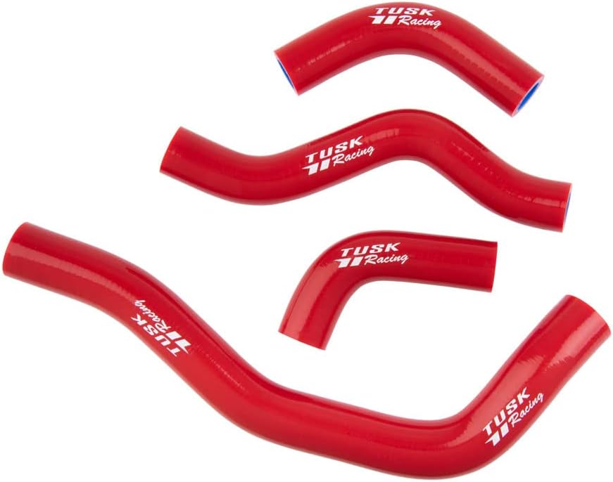 Tusk Radiator Hose Kit Red Compatible with Honda CRF450X 2005-2017