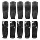 GoodQbuy® Belt Clip for Motorola Radio: A8 BPR40 Bearcom BC130 AP50 AP73 CP10 CP040 CP140 CP150 CP160 CP180 CP200 EP450 GP1200 GP300 GP350 GP63 GP68 GTX LTR LTS2000 Pacer P110 P1225 P1225LS PRO1150 PR400 SP10 SP21 SP50 SP50+ Spirit SU42 SV52 as HLN8255 HLN8240 HLN9775 (10 PCS)