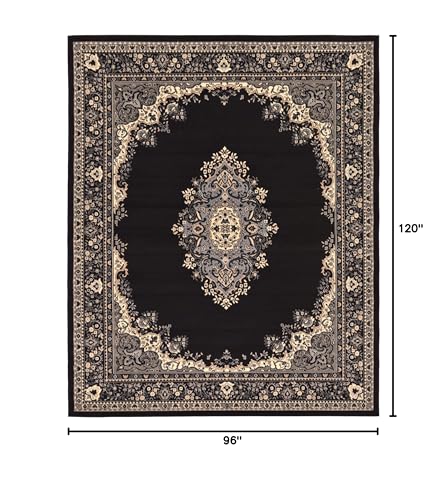 Alfombra Amaya 8' x 10' Negra miniatura 2