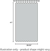 Vista 9 de Cortina bohemia de macramé para Kichen, cenefa de ventana de granja con cuentas, cortinas cortas para puerta, cenefa para colgar en la pared, 47 x