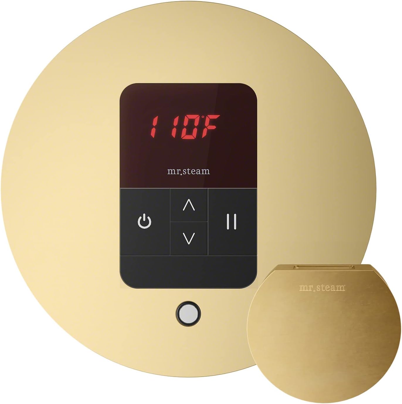 Mr Steam MSITEMPORD-SB iTempo Round, Steam Showers, Satin Brass