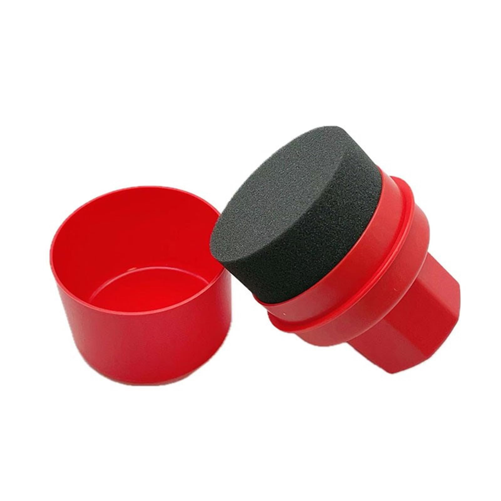 Car Tire Detailing Sponge Tire Applicator Car Waxing Sponge with Lid Detailing Brush Cleaner Tools Brush