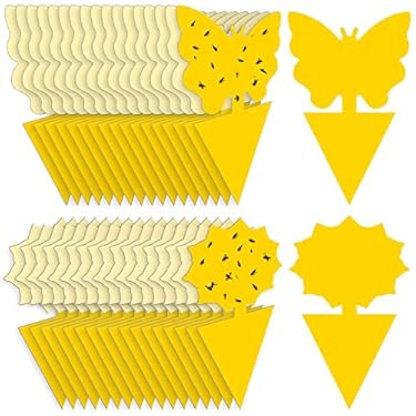 AMAZON - Fruit Fly Traps Fungus Gnat Traps Yellow Sticky Bug Traps 36 Pack Non-Toxic and Odorless for Indoor Outdoor Use Protect The Plant.