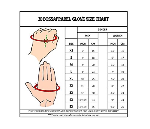 M Boss Motorcycle Apparel Bos37538 Men's 'Flex Knuckles' Black Premium Leather Riding Gloves With Gel Palm Large / Black #TOP1