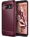 Galaxy S8 Case, Caseology [Vault II Series] Slim Protective Shock Absorbing TPU Textured Grip Corner Cushion Design for Samsung Galaxy S8 (2017) - Burgundy