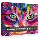 Cat Puzzle for Adults 1000 Pieces and Up, Funny Kitten Animal Puzzle 1000 Pieces, Colorful Kitty Jigsaw Puzzle as Cat Lovers, Hard Challenging Puzzles for Adults