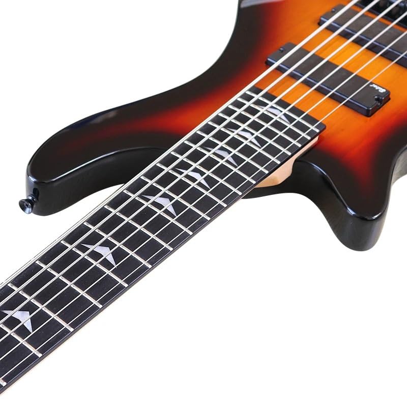 Amazon | 左利き用 6弦エレキベースギター 43インチ ソリッドバス