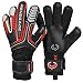 R- GK Vulcan Raze Flat Cut (Size 8) Soccer Goalie Gloves Youth & Adult with Pro Fingersaves - Improve Goal Blocking - Latest Soccer Goalie Equipment - Men, Women, Boys, Girls, Youth, Jr