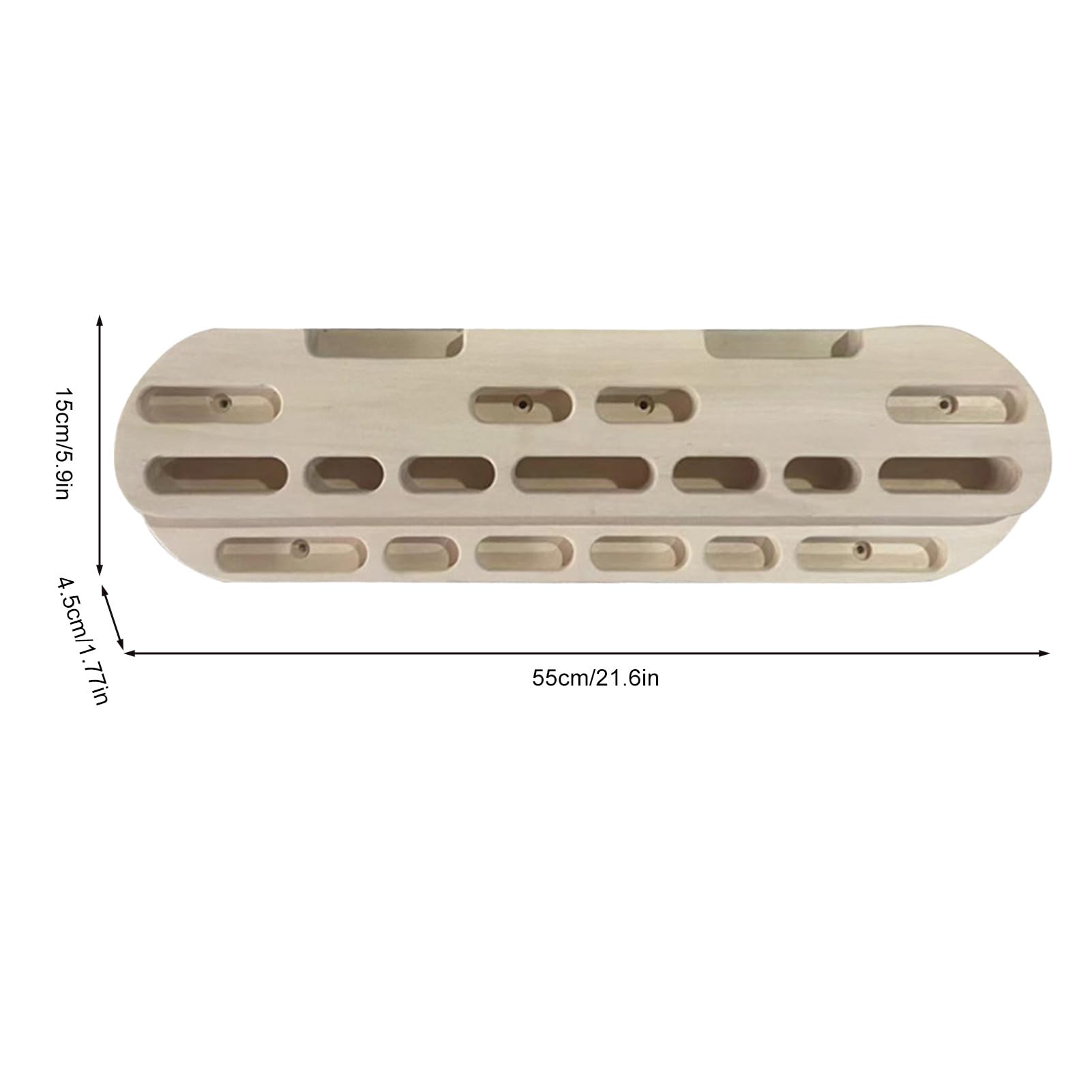 PUCHEN Climbing Board, Portable Rock Climbing Training Hangboard, Climbing Board for Doorway, Finger Grip Strengthener Trainer with Edges and Pockets, Includes Finger File