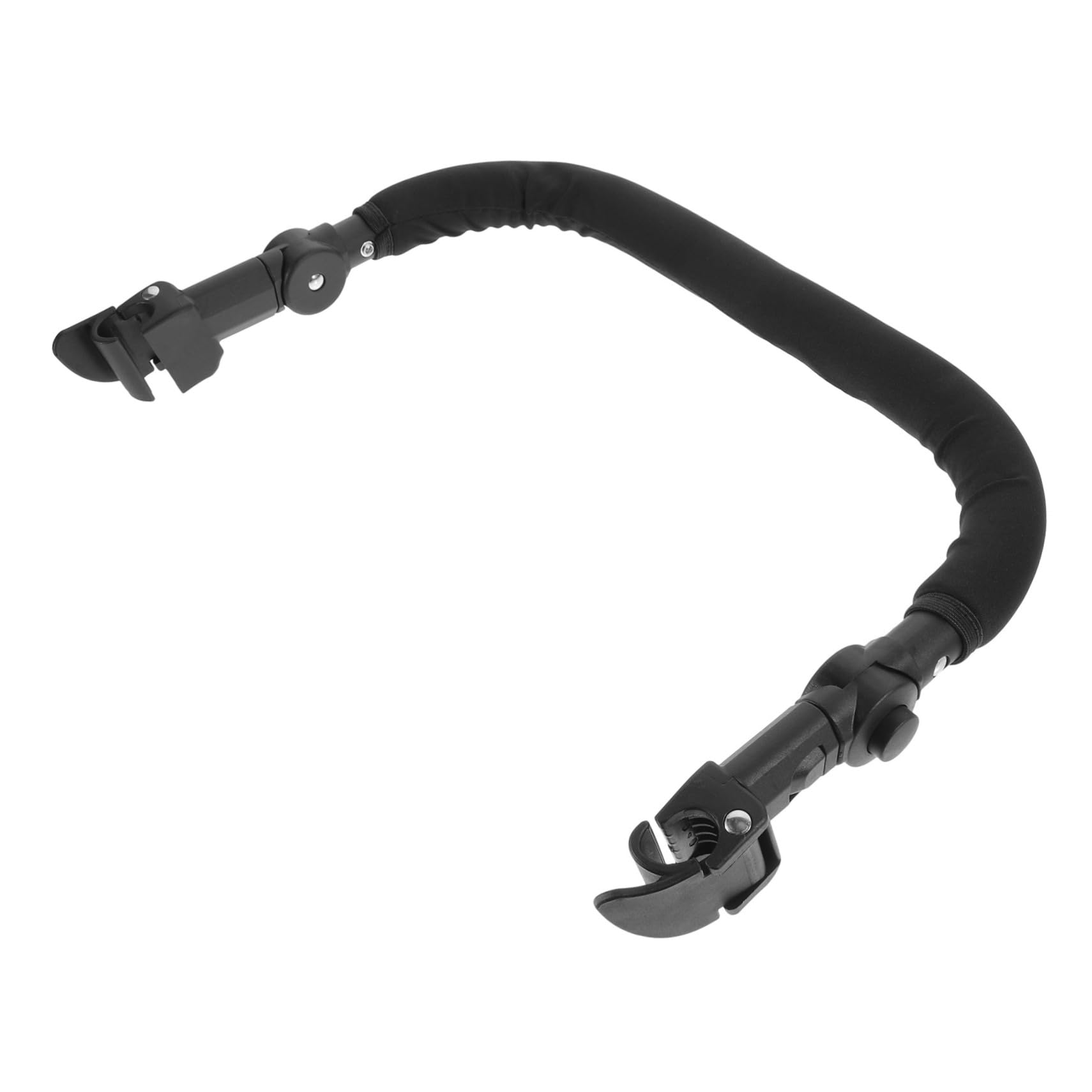 Genérico accesorios para cochecito doble travesaño de cochecito ajustable Manillar de cochecito de bebé Accesorios para barandilla de cochecito de bebé travesaño del cochecito de Black