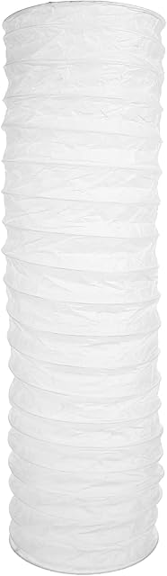 Uonlytech Paper Floor Lamp Shade, Simple Paper Lampshade Classic Paper Floor Light Bulb Cage Light Cover Light Accessories for Home Bedroom Floor Light, White