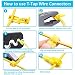 T-Tap Cable Conector Kit, 400pcs Terminal Cable eléctricos Conectores de empalme rápida,...