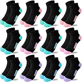 Bemeol Calcetines deportivos de algodón para niñas, 10-14 años