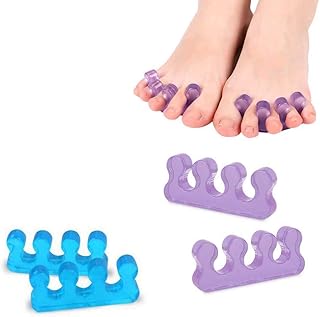 Toe Separators,Toe Dividers Pedicure, Toe Separators use for separation of toenails or for Relief and Toe Fixing,4 Pack