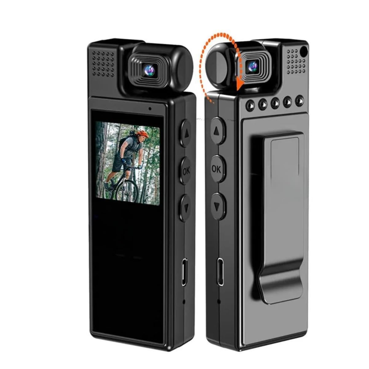 JK Vision Pocket Body Camera | 1080P Full HD Rotatable Lens | Night Vision | Audio & Video Chest Wearable Recorder-picture-18
