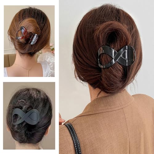 Non-Slip Hair Claws Black Hair Clips Large Hair Claw Clip Hair Clips for Thick Hair Women Hair Accessories for Women and Girls (HairclawQ) - Image 3