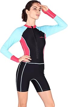 Amazon Sabolay ラッシュガード レディース フィットネス水着 ワンピース サーフィン水着 指穴付き 吸汗速乾 Upf50 ブラック M Sabolay ラッシュガード