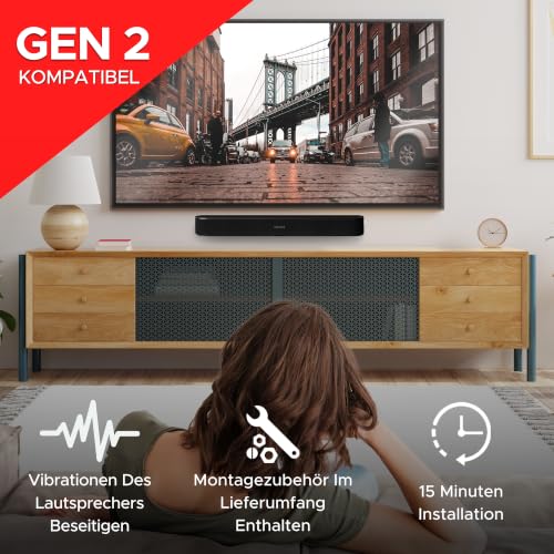 Sound Bass Soundbar Mount for Sonos Beam Compatible wit...