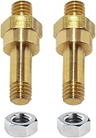 Vista 3 de 3/8"-16 Brass Long Stud Side Post Battery Terminal Bolt, Ampper Standard Battery Side Post Extender Stud Compatible with GM Post, Pack of 2