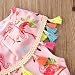 Traje de baño para niña de verano, estampado de flamenco con flecos...