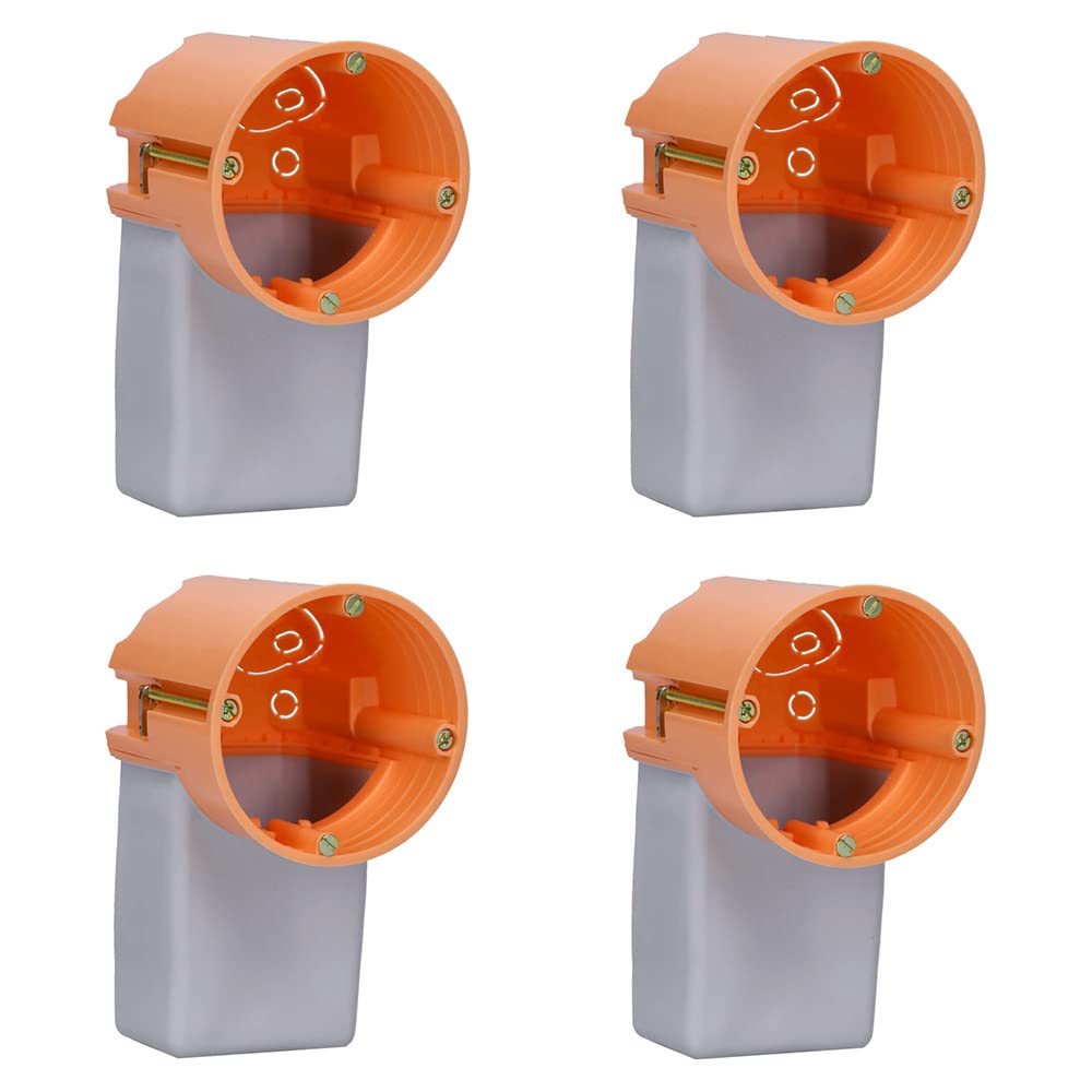 4 Scatole Da Incasso Voxura K01-0030-01 Nere 149x67x60 Mm Per Elettronica E Interruttori