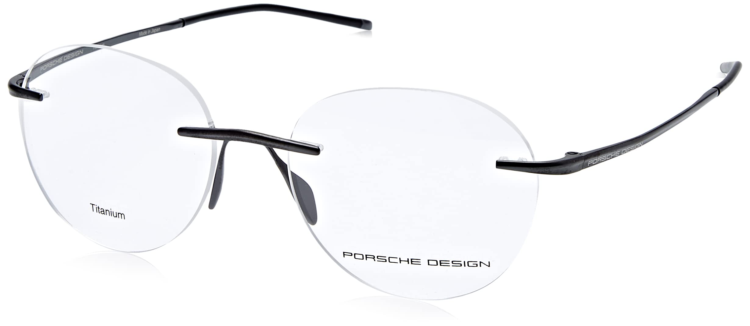 Porsche Design P8362-A Titanium Eyeglasses Men's Black Rimless 55mm
