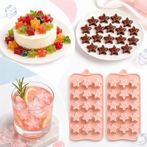 2 Pack Moldes de Silicona para Cubos de Hielo en Forma de Estrella miniatura 7