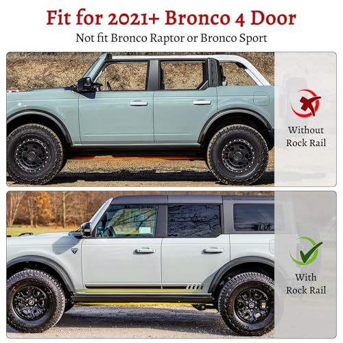 4PCS Z-Steps Add-On Running Boards para Ford Bronco 2021-2025 miniatura 2