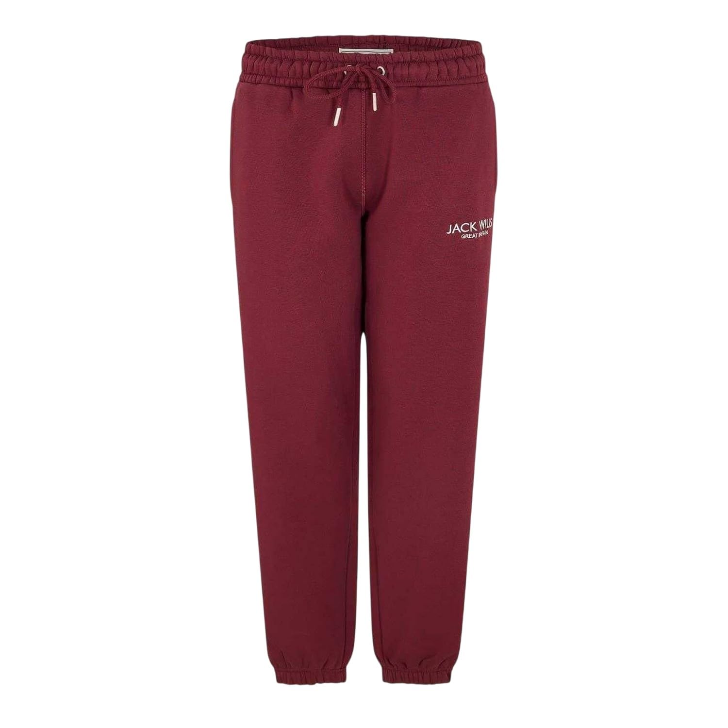 Jack Wills Womens Bayton Relaxed Joggers Burgundy 14