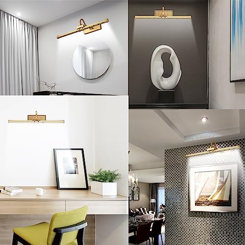 Image of MIOBLUE Wireless Picture Light, Remote Control Picture Light with Dimmable, 16 inch Timer Preset Art Lights with RGBW Color Changing for Paintings Wall, Dartboard, Picture, Frame