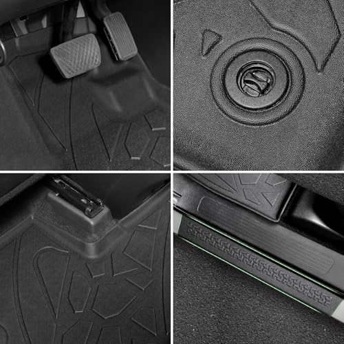 Image of Floor Mats for Honda Passport 2026, TPE All Weather Durable Floor Liners Door Sill Guards for Passport Accessories