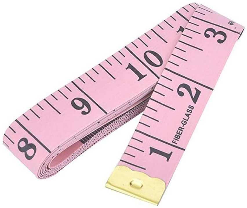 Durable Soft 1.50 Meter 150 cm Sewing Tailor Tape Body Measuring Measure Ruler Dressmaking Pink Pack of 1 || EDR035