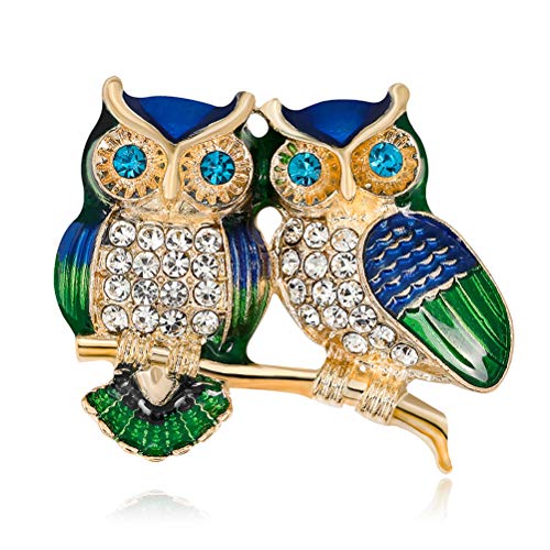 Hibou Broche ZSWQ-Strass Broche Femmes Broches Broches pour Femme avec Opale Cristal pour Mariage Bal Fête Anniversaire de Mariage Cover