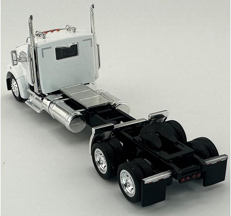 W990 2-Axel Day Cab White 1/87 (HO) Plastic Model Car by HO Logistics HL-990071