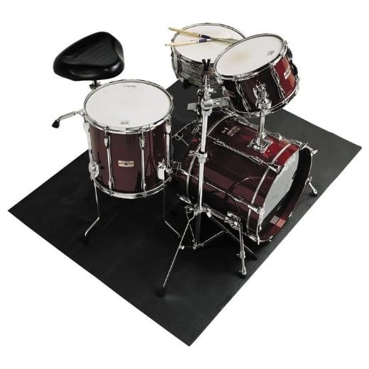 Cleverbrand Alfombrilla de Tambor Antideslizante y Recortable, 180 x 150 x 3 mm, Alfombra de Tambor, Resistente, Alfombrilla de protección del Suelo, Base Negra