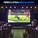 Video Wall Controller 3x3 4K, PORTTA HDMI Video Wall Processor with 19 Splicing Modes, RS232, 180° Rotate, Audio Extractor, 3x3, 3x2, 2x3, 2x2, 4x2, 2x4, 1x2, 2x1, 9 tv Screens into 1 Wall Display