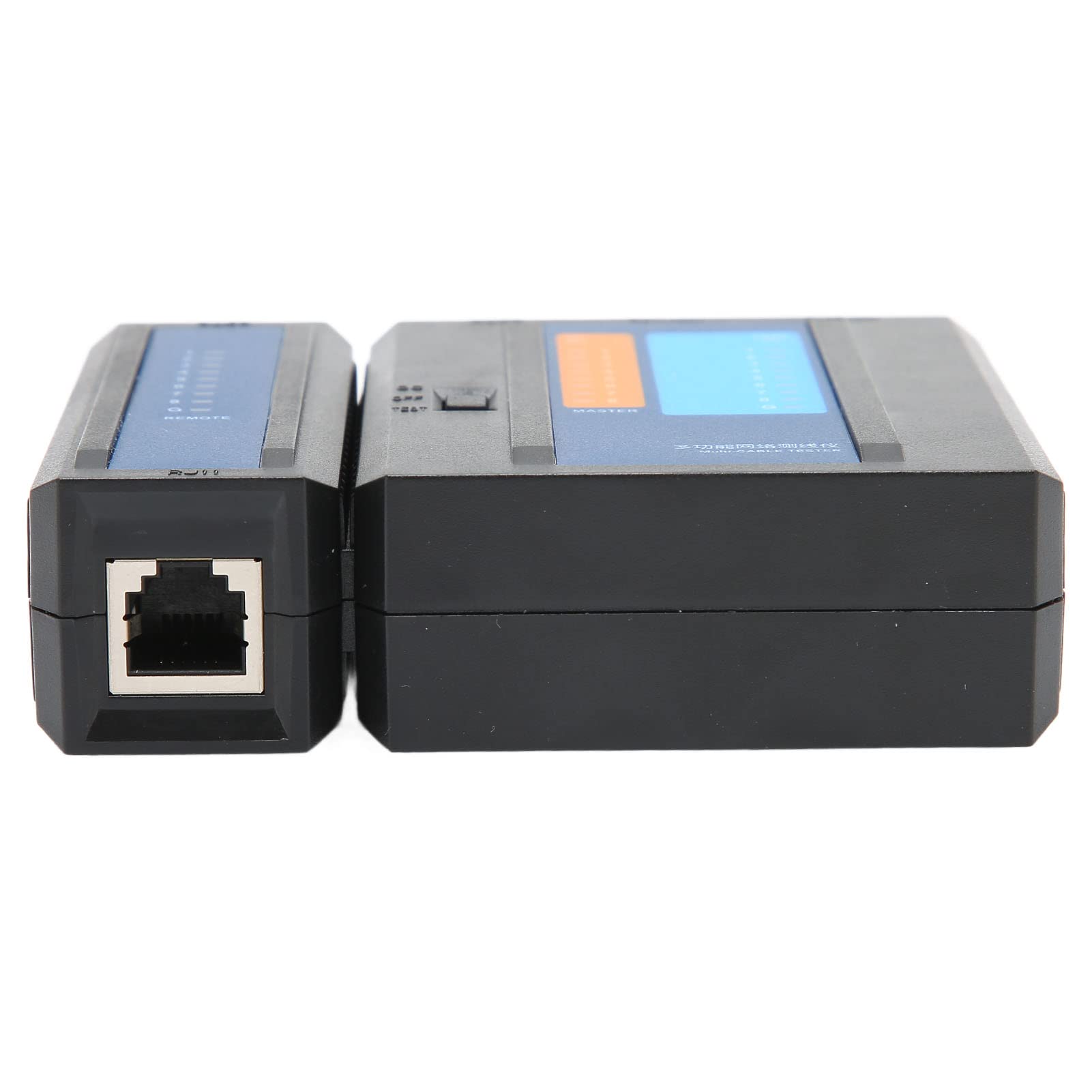 Tester Kabli Sieciowych dla RJ45 RJ11 RJ12 CAT5 CAT6 CAT7 CAT8, Testuje Kable Krosowe Ethernet i Linie Telefoniczne, Znajduje Usterki i Błędy w Okablowaniu, Przenośny i Przenośny