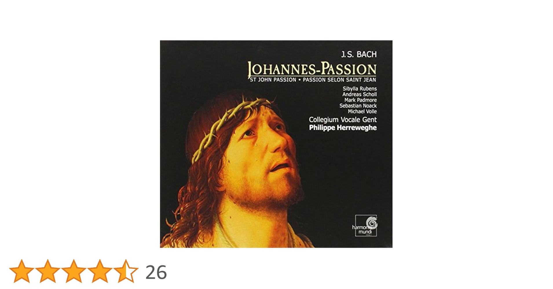 (未使用･未開封品)　BachJ.S. / St. John Passion [DVD] qdkdu57 Amazon.com: Johann Sebastian Bach: St. John Passion: CDs & Vinyl