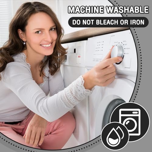 Eummy High Stretchy Round Ottoman Cover - Soft Plush Velvet Footstool Slipcover with Anti-Slip Elastic Design - Washable Protector (Grey) - Cosy Home Interiors Eummy High Stretchy Round Ottoman Cover - Soft Plush Velvet Footstool Slipcover with Anti-Slip Elastic Design - Washable Protector (Grey) - Image 7