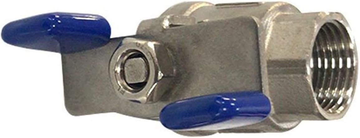 1/2" 3/4" 1" 1-1/4" 1-1/2" 2" Two-piece Ball Valve Stainless Steel Ball Valve For Use With Liquids And Gases (Size : 3/4", Color : SS304)