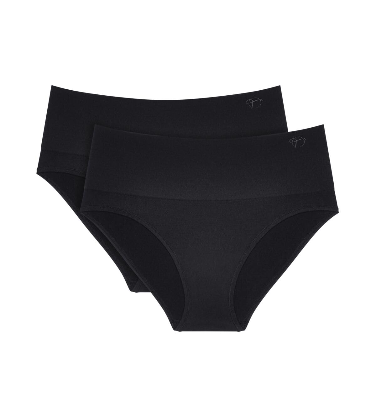 Triumph Women's Soft Sculpt Bandeau Maxi 2P Briefs, Black, 38 (2er Pack)
