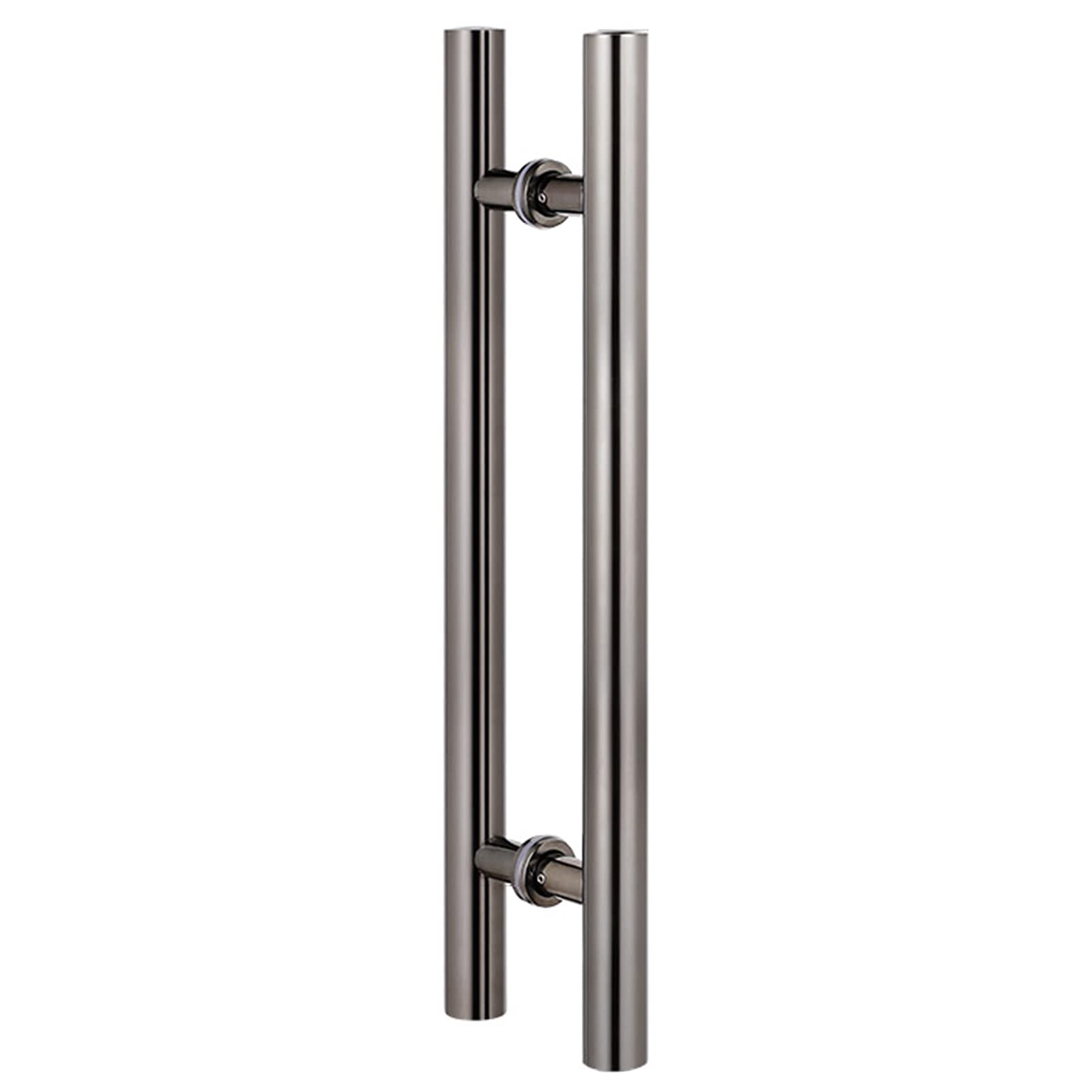 Poignée de porte de grange moderne noire en inox pour porte coulissante
