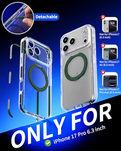 Coque iPhone 17 Pro transparente et robuste avec bague rotative intégrée - 3