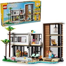 LEGO Creator 3 in 1 Modern Toy House - Kids Toy Building Set with 3 Building Options for Boys &amp; Girls, Ages 9+ - with 2 Min